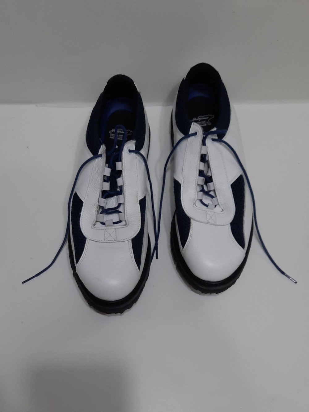 Allen Edmonds White and Navy Athletic Shoes